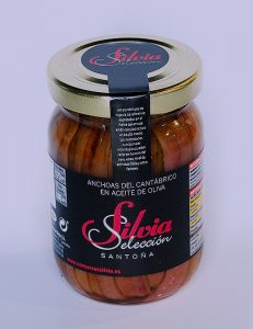 Anchoas del Cantábrico en aceite de oliva Silvia Selección