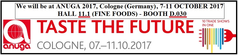 Anuga 2017, del 7 al 11 de octubre en Colonia, Alemania
